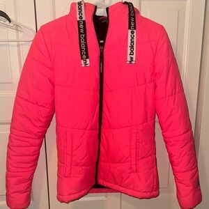 New Balance Bright Pink Puffer Jacket